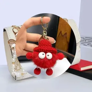Faux Fur Monster Keychain thumbnail-3