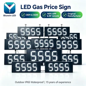 High Brightness 8.88 88.88 Format LED Digital Signboard With Waterproof Case for Gas Stations thumbnail-5