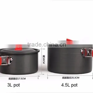 Easy Carry Outdoor Camping Cookware Sets Mess Kit thumbnail-2