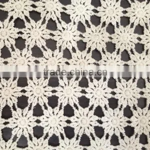 2016 Whole Sale Cotton Lace Fabric With Flower Design for Garment Accessory thumbnail-3