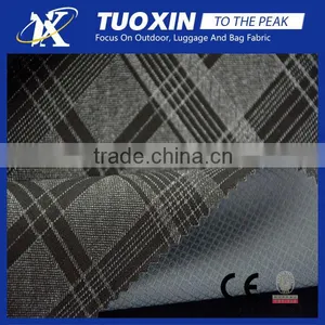 no Noise Stretch Plaid Softshell Fabric for Sportswear thumbnail-1