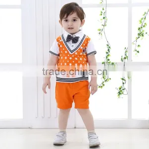 2015 Toddlers Clothing Summer Children Gentleman Boy 2Pcs Sets thumbnail-1
