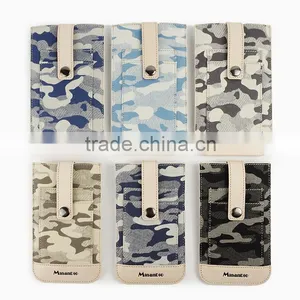 2016 Trend Men's Camouflage Canvas & Leather Pouch Case for Iphone 6s Plus thumbnail-2
