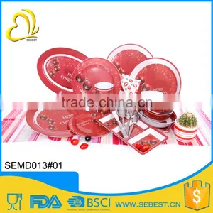 Best Selling Melamine Ware Round Shape Melamine Christmas Dinnerware thumbnail-2