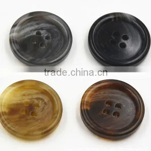 Sedex Audited Factory 2 Pillar Polyester Horn Button, Resin Horn Coats Button thumbnail-4