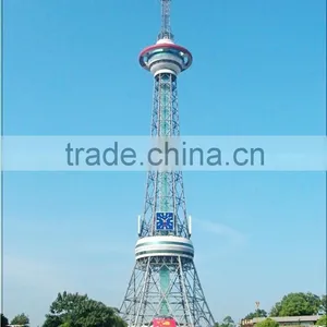 30m Hot Dip Galvanized Steel Tower Pole , Telecom Pole for Radio Signal tv Antenna thumbnail-4