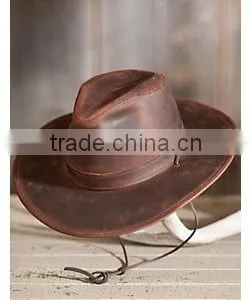 Cow Boy Leather Nice Hat thumbnail-1