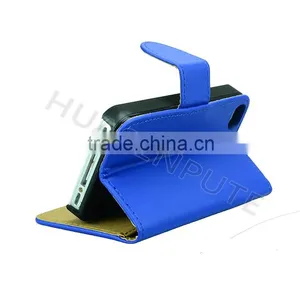 Anti-scratch and Shockproof Leather Phone Case for Iphone4 With Card Holder thumbnail-3