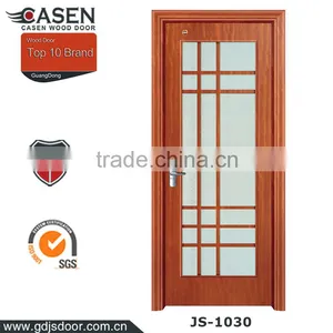 Wholsale Door Manufacturer Wood Door Modern Hous Glass Door for Interior Used thumbnail-1