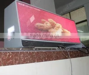 Popular 3G Wireless Double Side Advertising Taxi Top Led Screen thumbnail-1