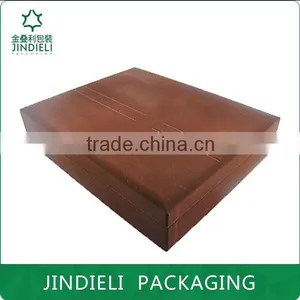 Dark Brown Beautiful Velvet Cosmetic Packaging Box thumbnail-2