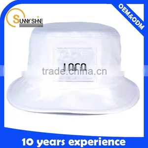 High Quality Custom 100% Cotton White Bucket Hats Wholesale Custom Your Own Logo thumbnail-4