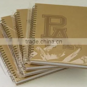 a4 Size Kraft Paper Blank Notebook Cover Promotional Notebook With Colored Dividers thumbnail-2