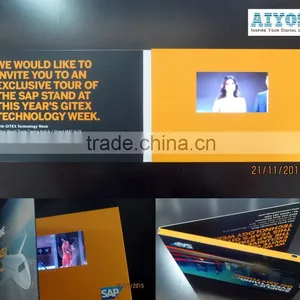 5 Inch LCD Advertising Video Card Booklet Tft Screen Video Greeting Card thumbnail-4