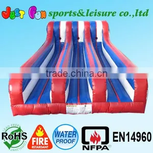 Hot Sale Three Lane Inflatable Bungee Running Game,interactive Game thumbnail-1