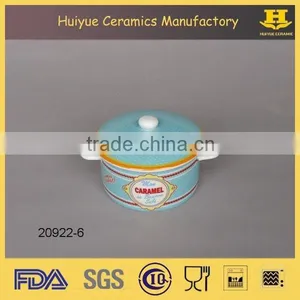 Ceramic Small Ragout Bowl With Lid thumbnail-5