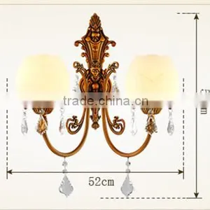 2 Lamps Brass Wall Lights in Livingroom Whit CE thumbnail-4
