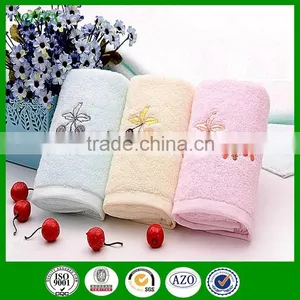New Zero Twisted Embroidery Zero Twist Terry Cotton Towel With Artificial Cherry thumbnail-1