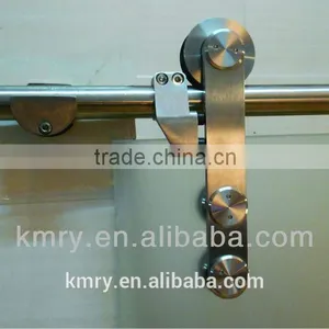 304 Stainless Steel Modern Single Glass Panel Door Sliding Interior Glass Door(KT9001) thumbnail-3