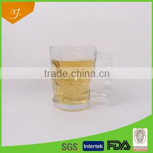 New Design Skull Glass Beer Mugs Glass Beer Mug With Handles thumbnail-2
