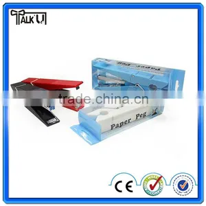 Noble Black Multifunctional Mini Office Plastic Clip Stapler/student Book Binding Stapler thumbnail-5