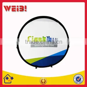 Fabric A-Frame Banner Has 2.5' Diameter Round Design, Popup Banners thumbnail-1