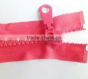 5# Plastic Derlin Zipper Open End Zipper With Auto Lock Pipa Slider Garment Zipper thumbnail-2