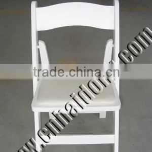 White Folding Wedding Chair thumbnail-1