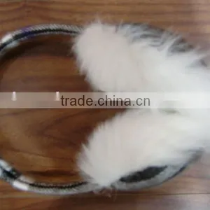 Fleece Ear Muffs With Fake Fur thumbnail-1
