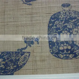 Ramie Cloth Printed Framed Painting for Home Decoration thumbnail-2