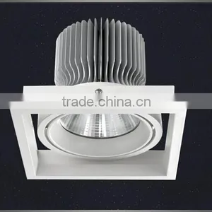 High Quality Increasing Heat Dissipation Aluminum Shell Single Head Led Grille Downlight for Commercial Space Lighting thumbnail-1