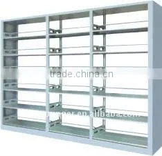 School Library Double Faced Book Rack With Metal Frame M10-134 thumbnail-1