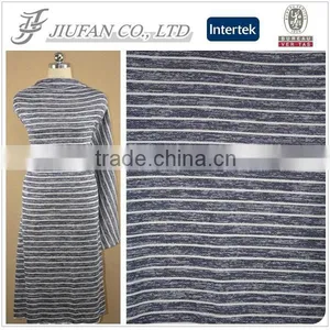 Jiufan Textile Knitted TR Yarn Dyed Fabric Striped Hacci Manufacturer For Clothing thumbnail-1