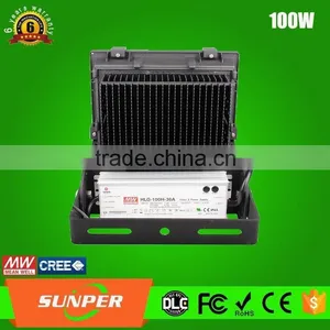 SUNPER Lighting Factory Supply Outdoor Lighting AC90-277V CE/EMC/FCC/LVD/RoHS IP65 100W LED Flood Light thumbnail-4