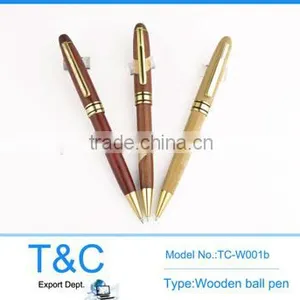 TC-W001b Customized Logo Wooden Pen thumbnail-1