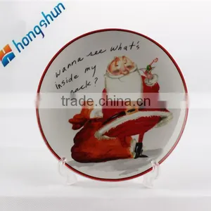 Christmas Plate White Porcelain Dinner Plate Ceramic Dishes Wholesale thumbnail-5
