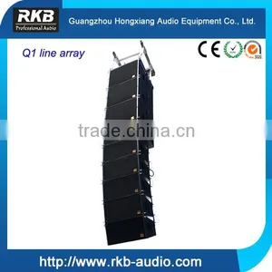 Q1 Sound System Speaker Box Two-way Double 10 Inch Line Array thumbnail-1