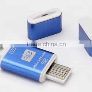 Aluminium Alloy Micro USB OTG Smart Card Reader thumbnail-3