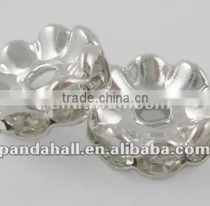 Middle East Rhinestone Bead Jewelry Making, Clear(RSB029NF-01) thumbnail-1