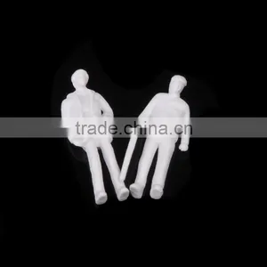 Artificial Model Human White Figure, Scale Models Figure, Model White Resin Figure for 1/50 thumbnail-2