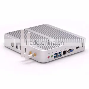 Fanless Mini PC X86 Architecture Intel Core i5 Gaming Computer Low Power PC Core I5-4200U CPU Barebone System WiFi Windows thumbnail-4