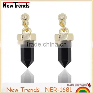 Fashion Crystal Earring Stud, High Quality Fashion Crystal Geometry Earring thumbnail-1
