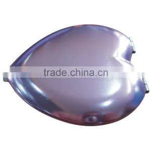 Hot Printing Heart Shape Custom Fashion Aluminum Cosmetic Mirror Quality Choice thumbnail-2
