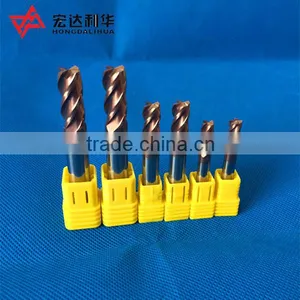 Carbide Square End Mill With Four Flute,solid Carbide 4 Flute Square Endmill thumbnail-3