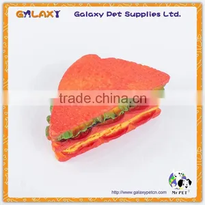 VT4070 Food Themed Vinyl Squeaky Toys Hamburger Hot Dog Pizza Steak Dog Toys thumbnail-2