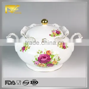 China Supplier Ceramic Soup Bowl With Handle thumbnail-1