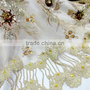 Fashion Evening Dress French Lace Latest Fabric Lace for Garment Weeding Party thumbnail-1