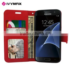 2016 Lady Style Diamond Bling Leather Wallet Case for Samsung Galaxy S7 thumbnail-6