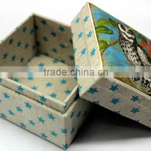 Custom Image Top Printed Cotton Fabric Gift Box - Set of 3 thumbnail-6