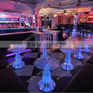 LED Event Rental Wholesale Illuminated Light Wedding Coffee Table Bar Table thumbnail-2